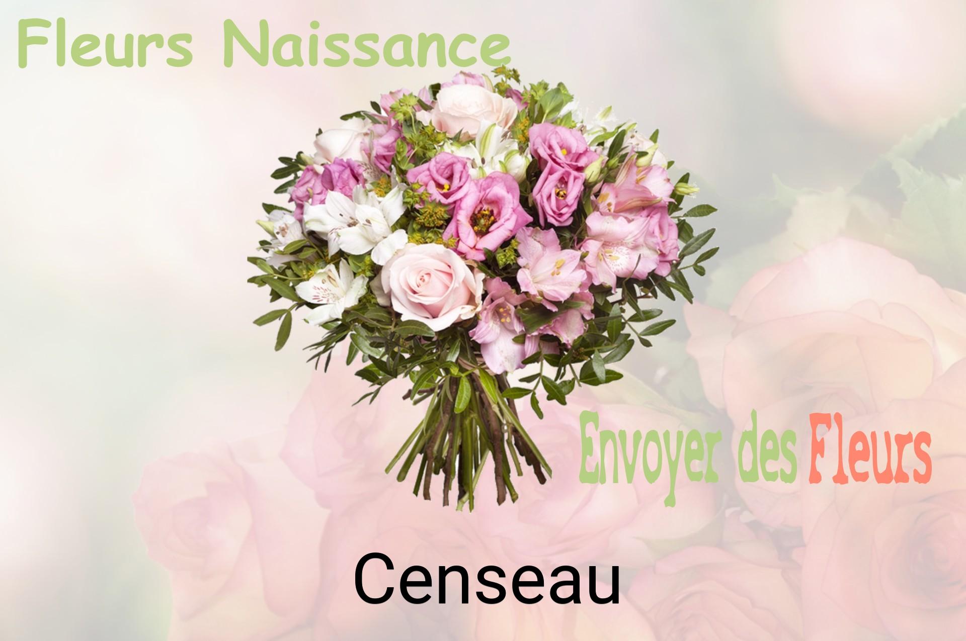 Bouquet de fleurs de naissance livré à Censeau